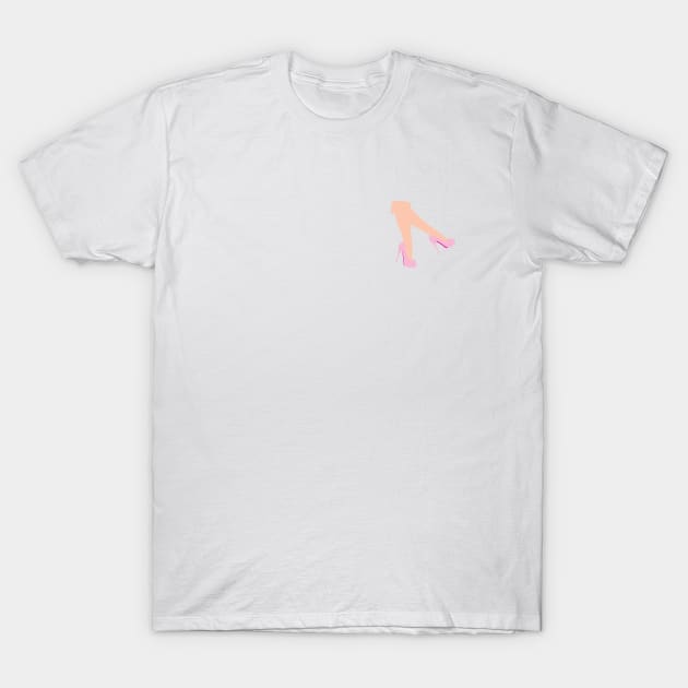 Pink Heels T-Shirt by meganmiranda